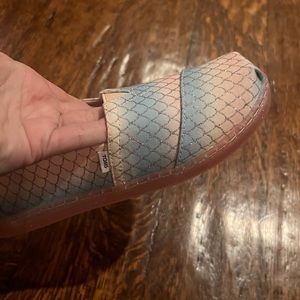 Brand new in box never worn mermaid toms